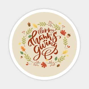 Happy Thanksgiving Magnet